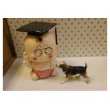 ceramic bank & beagle dog