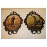 the angelus farmer & wife wall hangings