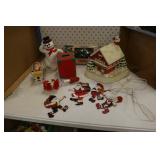vintage christmas items incl:cookie roller