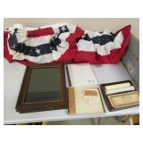 spiked candles.frames & flag decorations