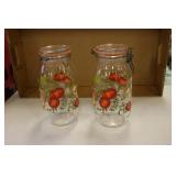 arc french glass spice of life canisters