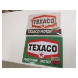 2 newer texaco signs