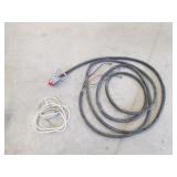 large black copper cord & copper wire