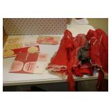 vintage aprons&blue ribbon dairy boxes noblesville