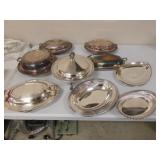 all silver plated serving items