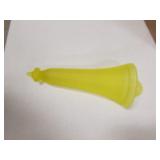 yellow glass wall pocket