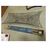 decorator basket & curtain rod