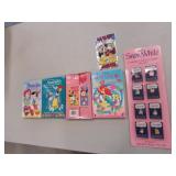 snow white pin set & valentine cards