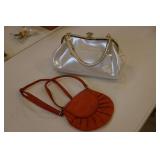 vera pelle purse w/ivory purse