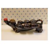 weiner dog decanter set