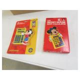 2 mickey mouse calculators