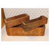 2 cheese boxes & sewing drawer