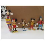 rubber disney characters & pencil sharpener