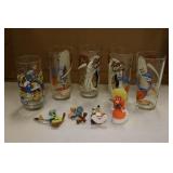 1976 pepsi wile e coyote & roadrunner glasses