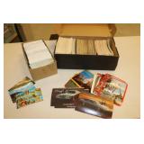 2 boxes of postcards