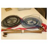 fishing nets,pole & items