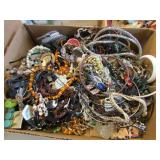 box of costume jewelry