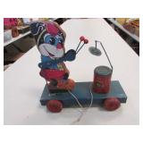 old drummer pull toy