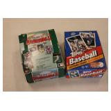2 boxes of baseball cards
