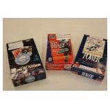 3 boxes of football cards