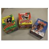 3 boxes of baseball cards