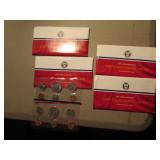 4- 1987 u.s.coin unc. sets