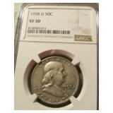 silver franklin half dollar