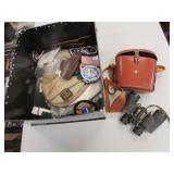 binoculars,military items & hats