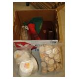 milk bottle caps,bottles & items