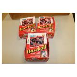 3 boxes of baseball cards
