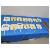 advertising fans incl:pioneer corn tipton,paddles