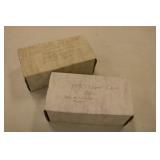 2 boxes of baseball cards