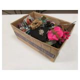 box of costume jewelry