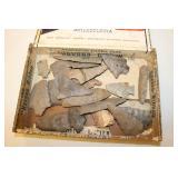 cigar box & arrowheads