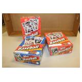 3 boxes of baseball cards