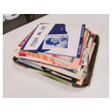 stack of sheet music