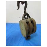 wooden pulley