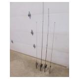 4 fishing poles incl:bronson