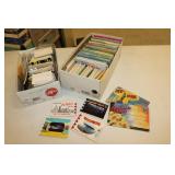 2 boxes of postcards