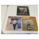3 records incl:g. jones & merle haggard