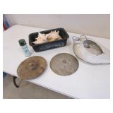 shells,metal lids,spray & enamel bed pan