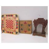 game board,chinese checker board & clock base