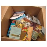 box of postcards