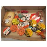 flat of badges & items