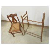 antique chair & walker