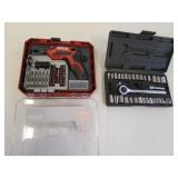 socket set & skil rechargable screwdriver