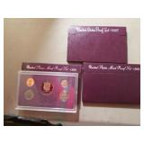 3- u.s. coin proof sets