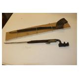 civil war era bayonet w/scabbord