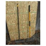 rake & pushbroom