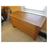 oak blanket chest